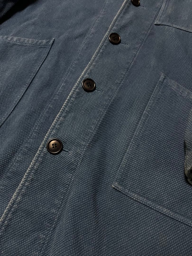 blue blue 刺し子 アトリエコート ジャケット インディゴ 美品