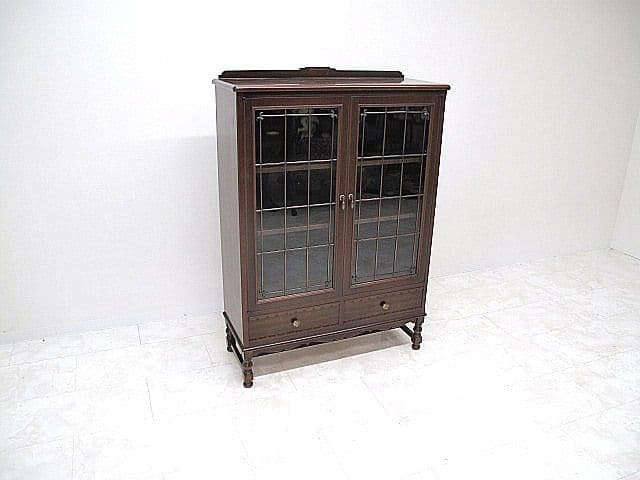 美品メープル不二家「FD-231」キャビネット マホガニー 　書棚 本棚　飾り棚