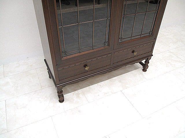 美品メープル不二家「FD-231」キャビネット マホガニー 　書棚 本棚　飾り棚