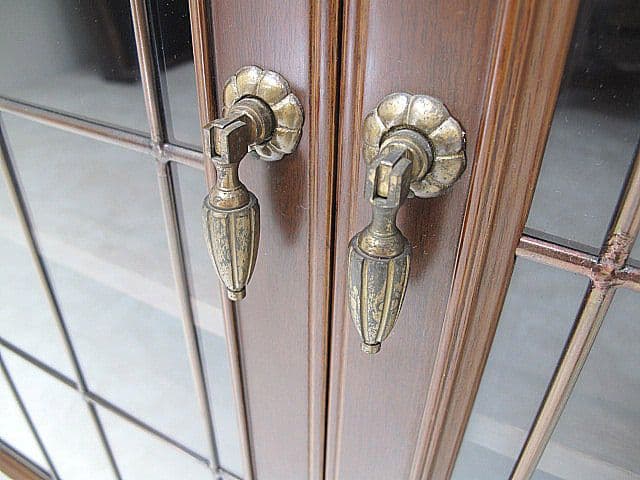 美品メープル不二家「FD-231」キャビネット マホガニー 　書棚 本棚　飾り棚