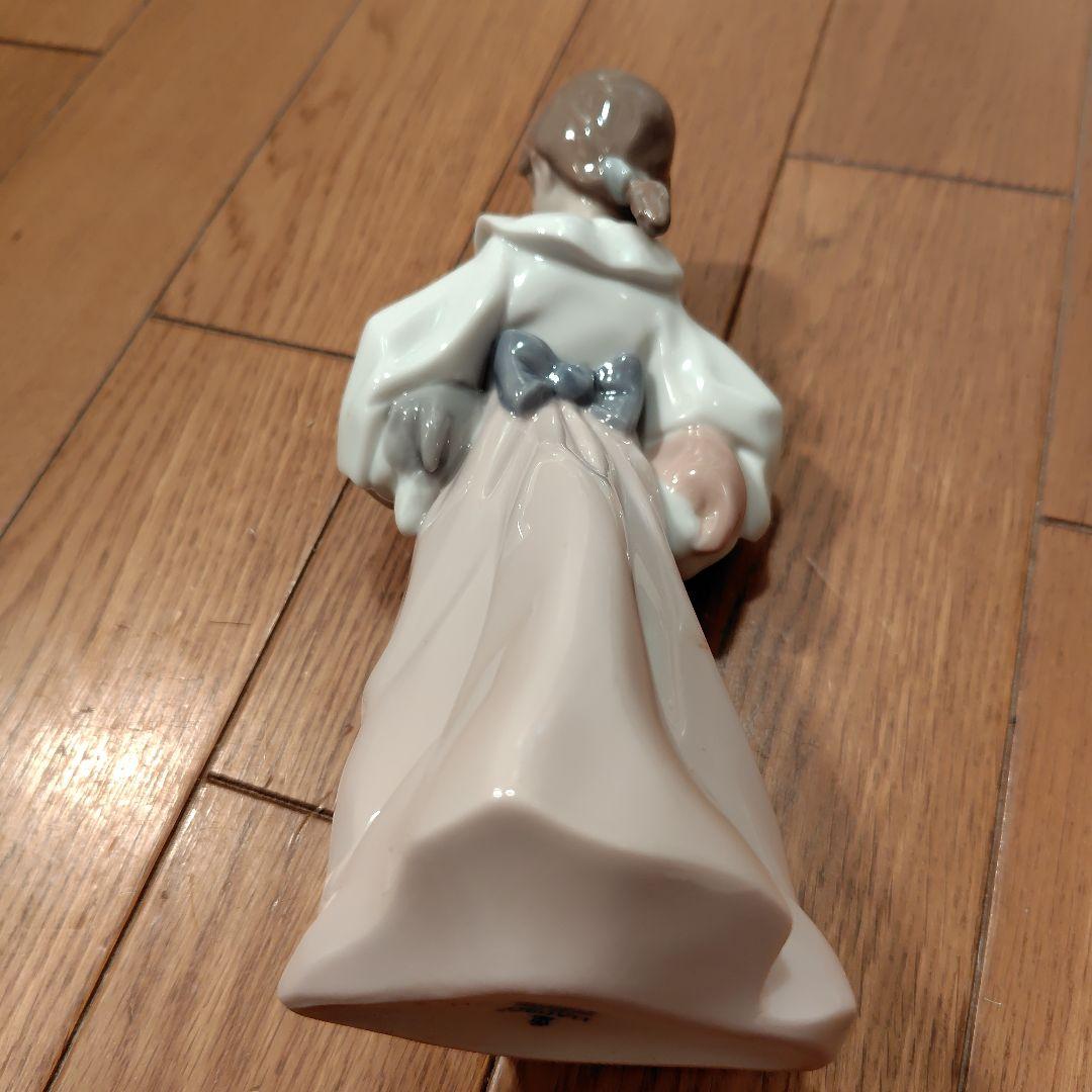 LLADRO リヤドロ　置き物　少女と犬私のパピィーたち　約20cm