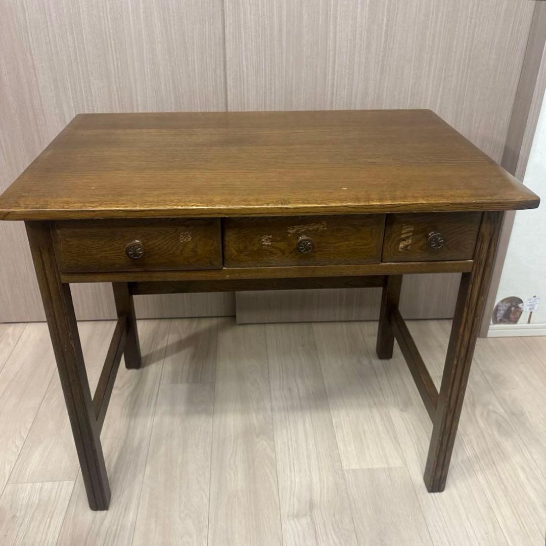 アンティーク 学塾机 木製デスク
