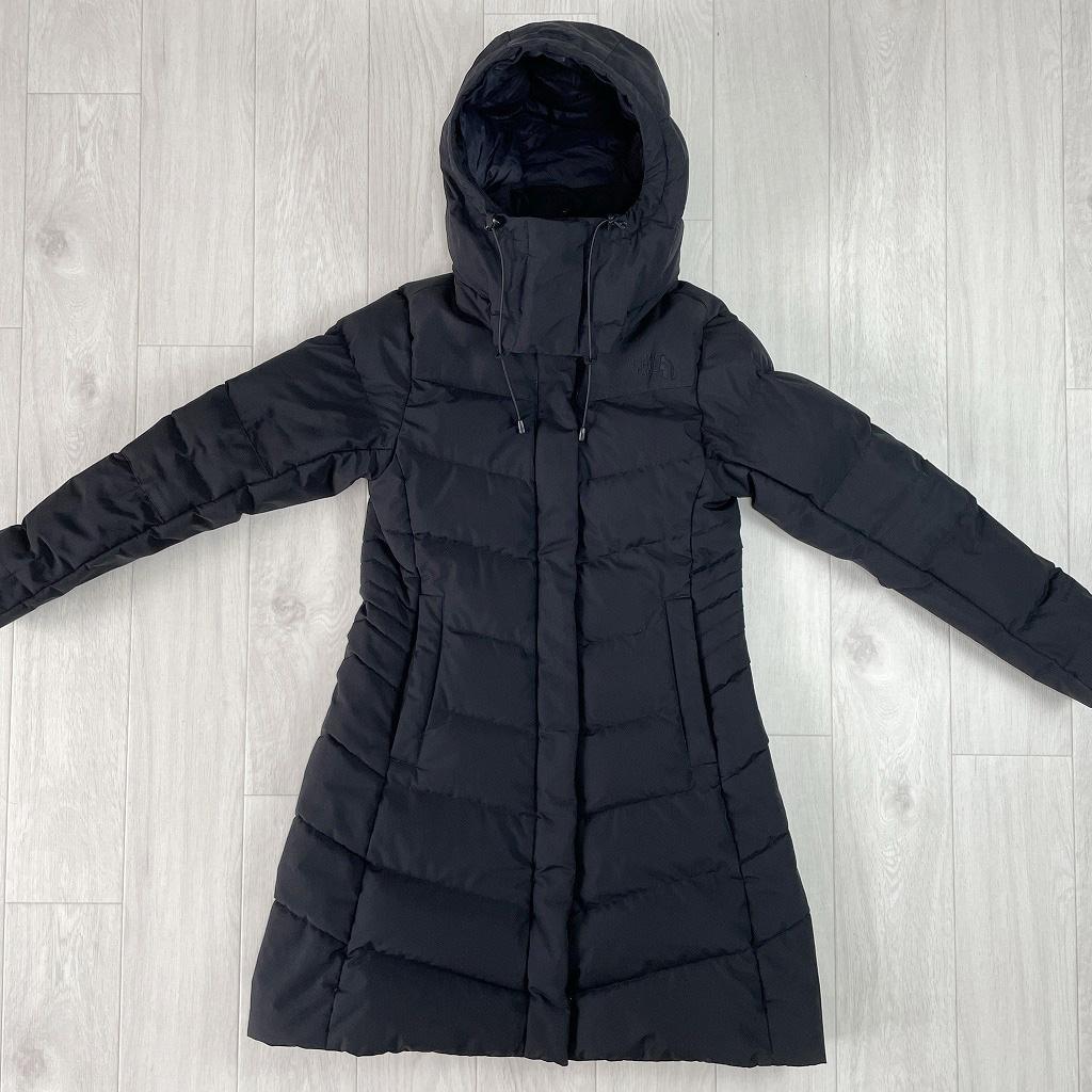 【美品】ノースフェイス　ウィンドストッパー　ロングダウン　ブラック　レディースS