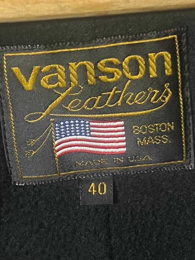 ペ*ニ様 VANSONシングルライダース TYPEーB タロンジッパー ヴィンテ