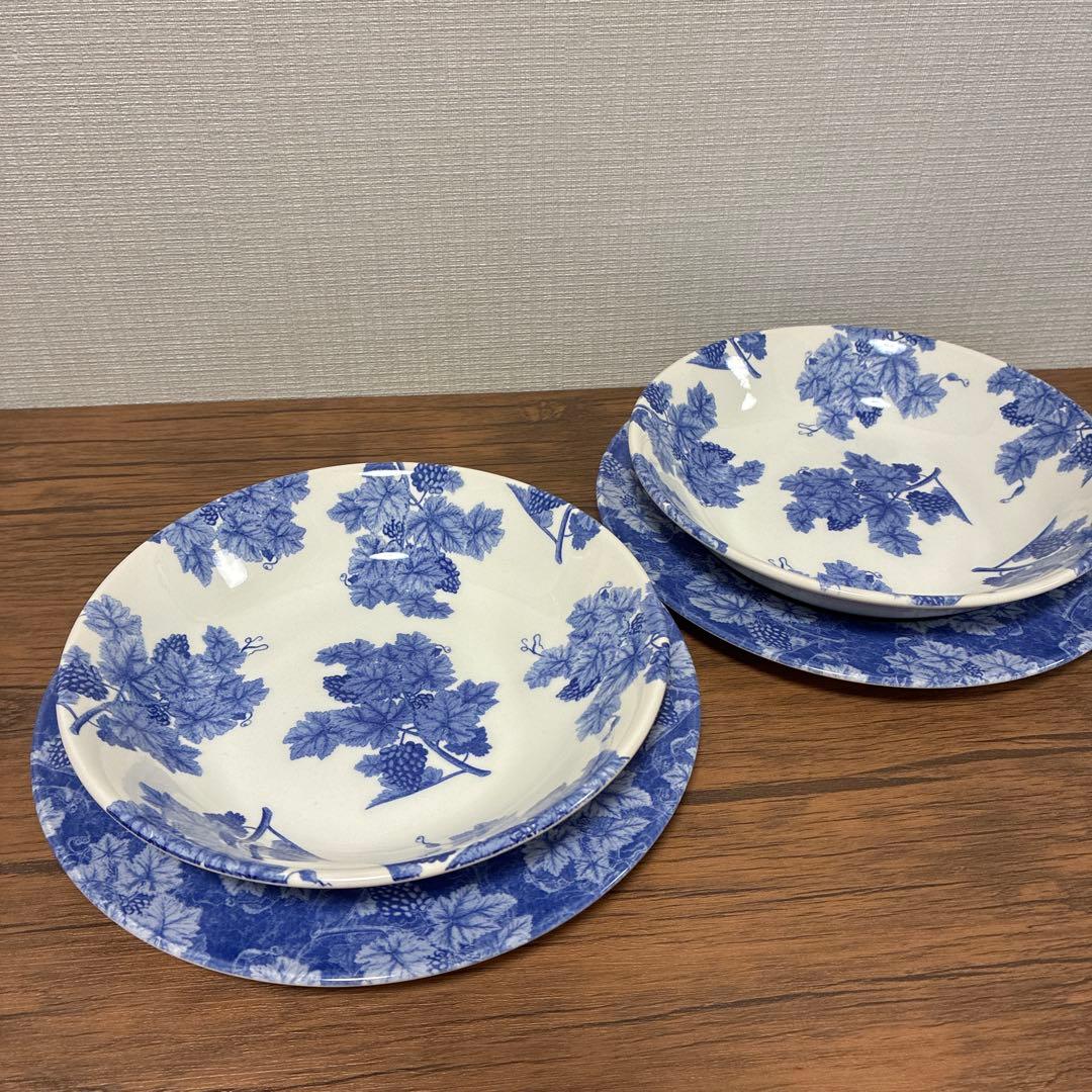  VINTAGE BLUE 皿 プレート スープ皿