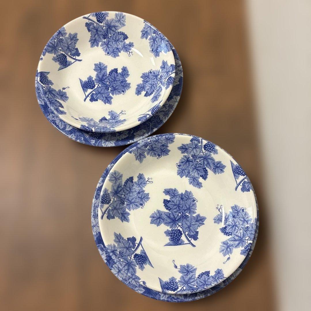  VINTAGE BLUE 皿 プレート スープ皿