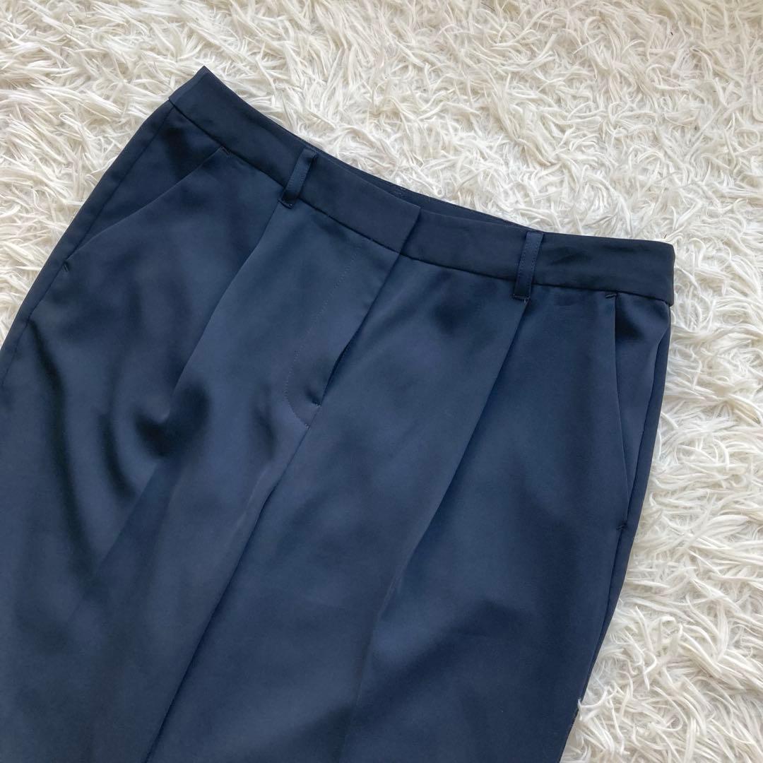 【美品】 PLST ノーカラージャケット パンツスーツ セットアップ Lサイズ