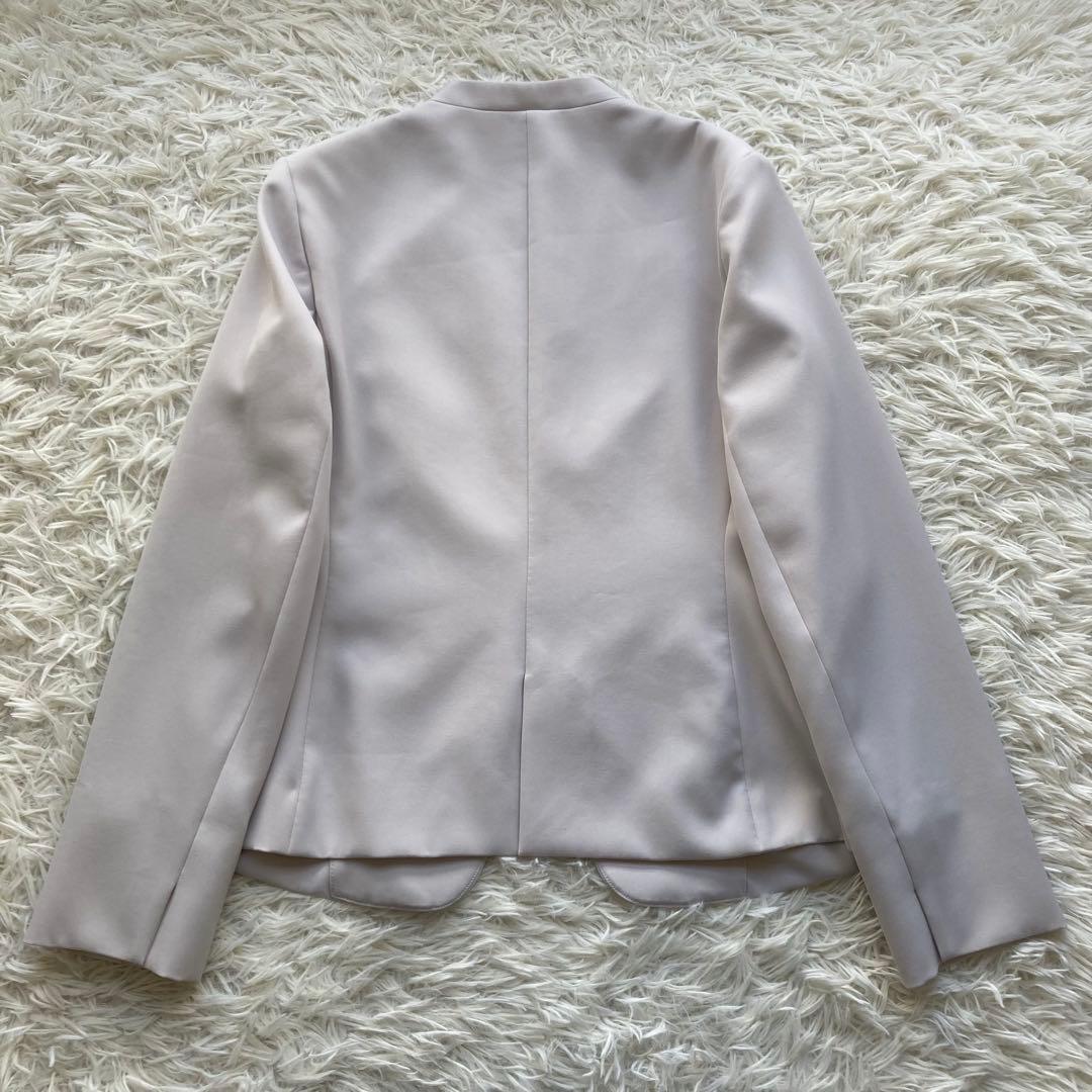 【美品】 PLST ノーカラージャケット パンツスーツ セットアップ Lサイズ