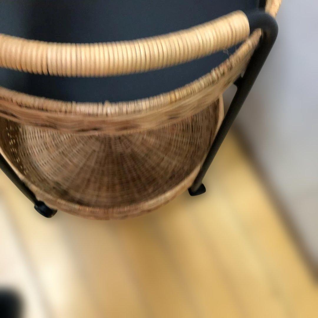 【送料無料】IKEA LUBBAN ルッバン ラタン 2段ワゴン 11907