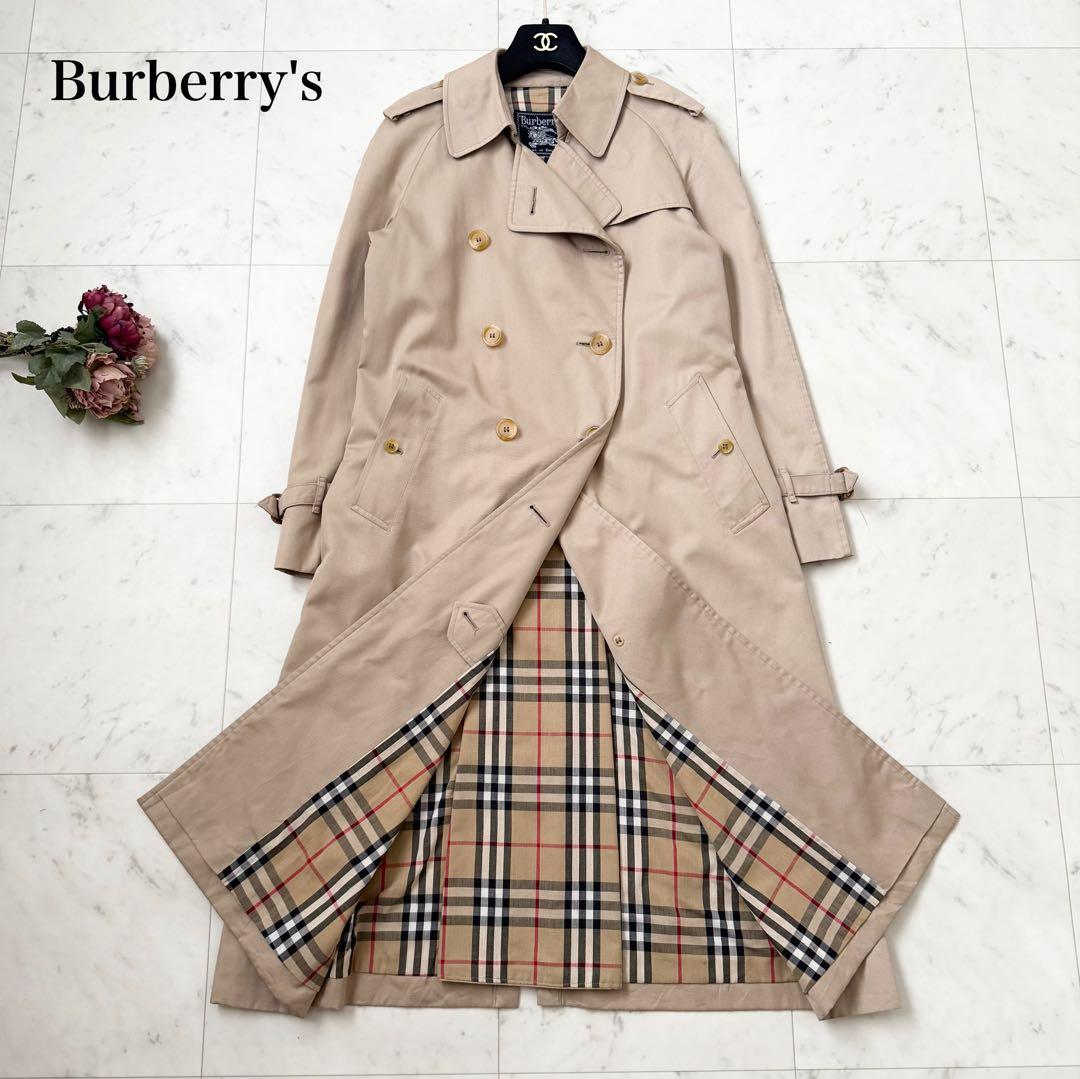 マキシ丈❤️バーバリーズ　トレンチコート　ノバチェック　ベルト　大きいサイズ