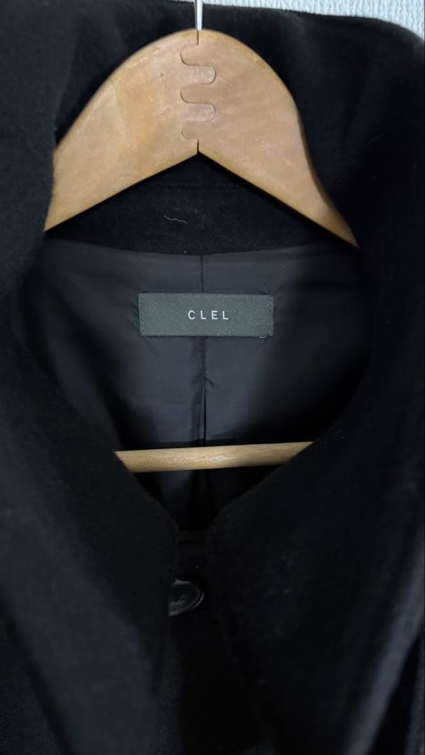 【CLEL】テックメルトン ルーズステンカラーコート