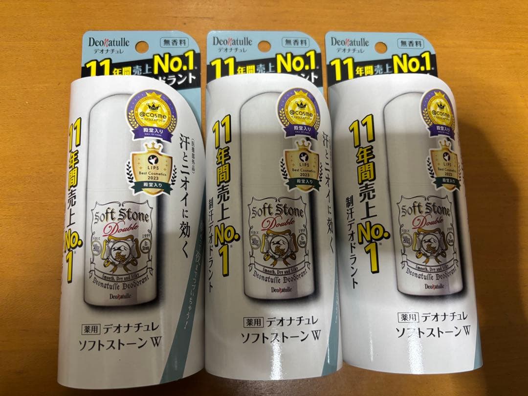 デオナチュレ ソフトストーンW ワキ用 直ヌリ 制汗剤 スティック 12個
