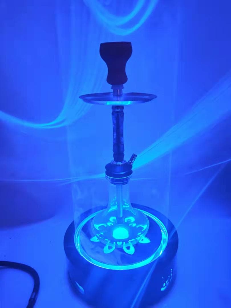 シーシャ シーシャ台　スタンド 台 本体 炭  水タバコ 台座 ブルー A