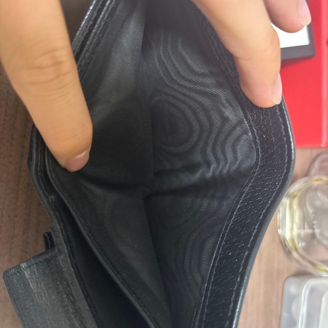 GUCCI2つ折りサイフ ブラック