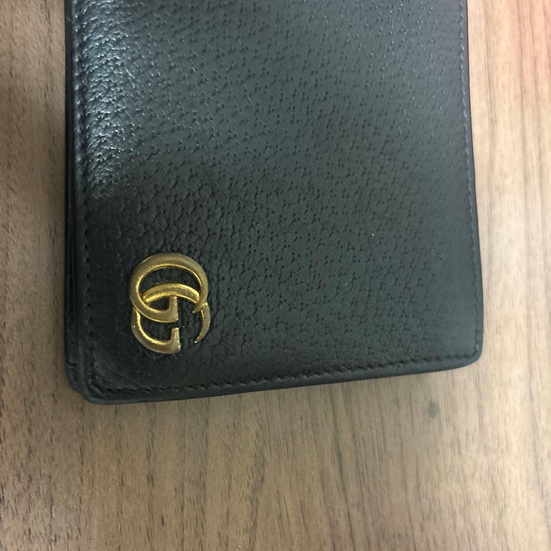 GUCCI2つ折りサイフ ブラック