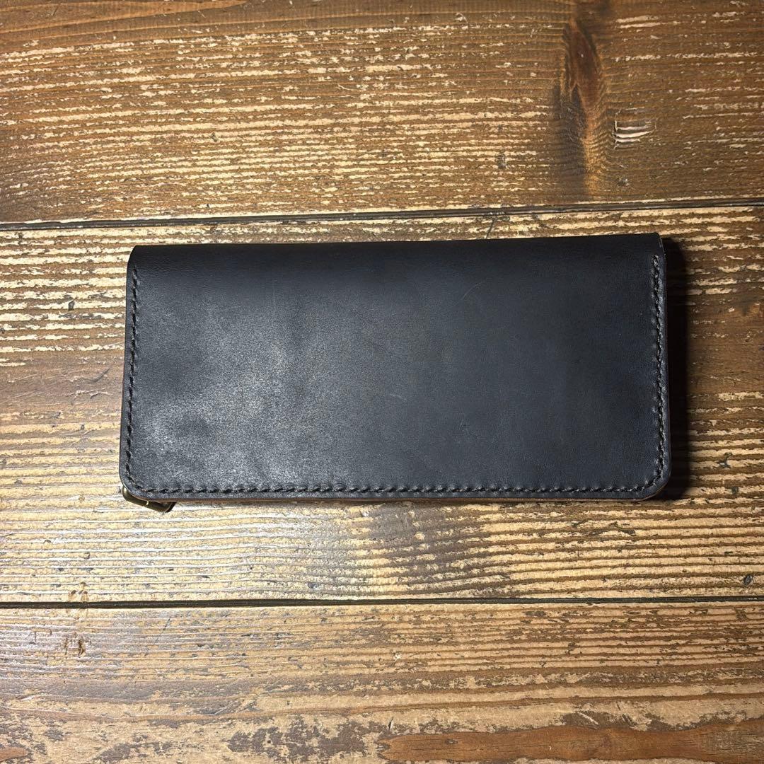 1点のみたつのハンドワックスレザー茶芯トラッカーウォレットチェーンセット