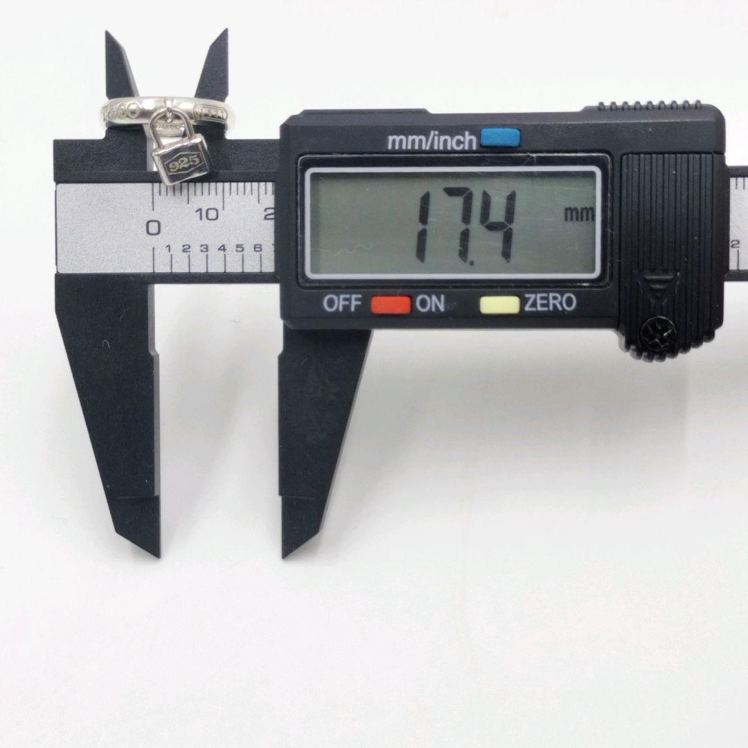 ティファニー カデナロックリング 南京錠 チャームSV925 11号1837