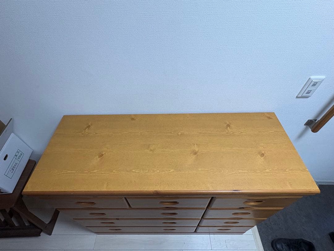 カントリー　チェスト　パイン材　無垢材　ビンテージ　リビングチェスト