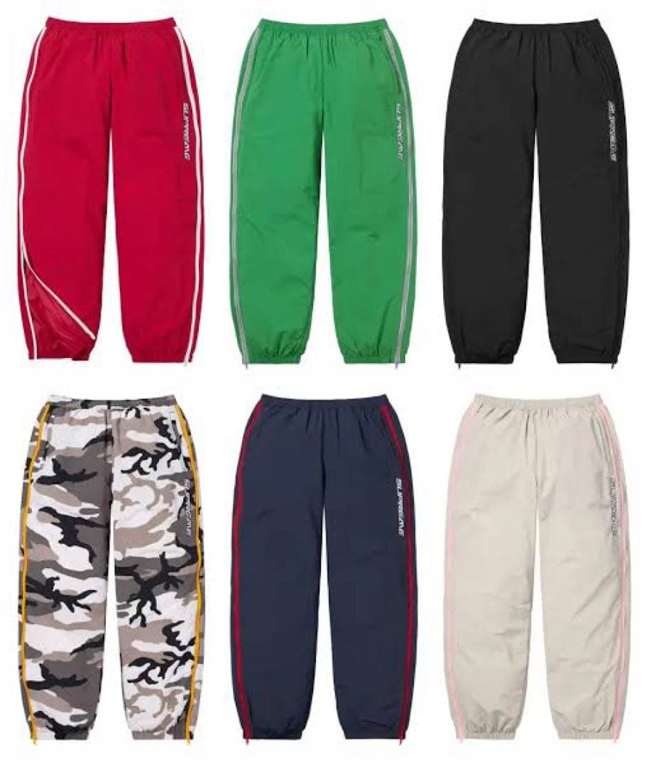 supreme contrast zip warm up pant M 【美品】