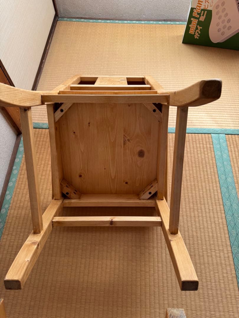 天然木パイン無垢材 ダイニングチェア