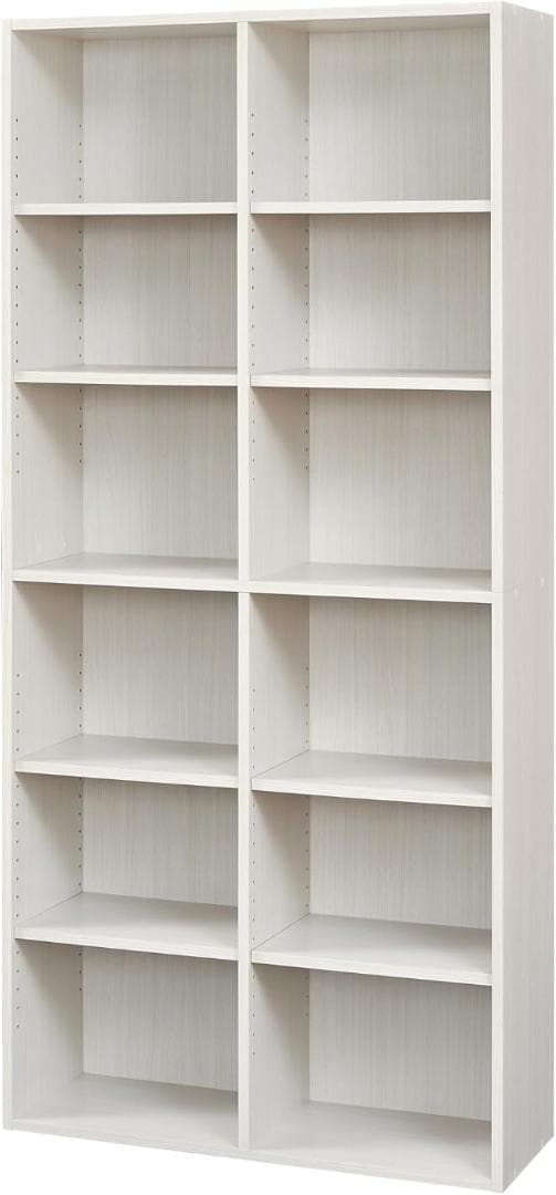 白井産業 フリーラック シェルフ 本棚 ホワイト FUL-1885WH フルニコ