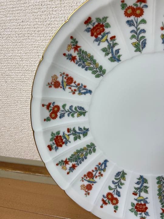 467 有田焼　其泉　草花紋　大皿　31cm 未使用