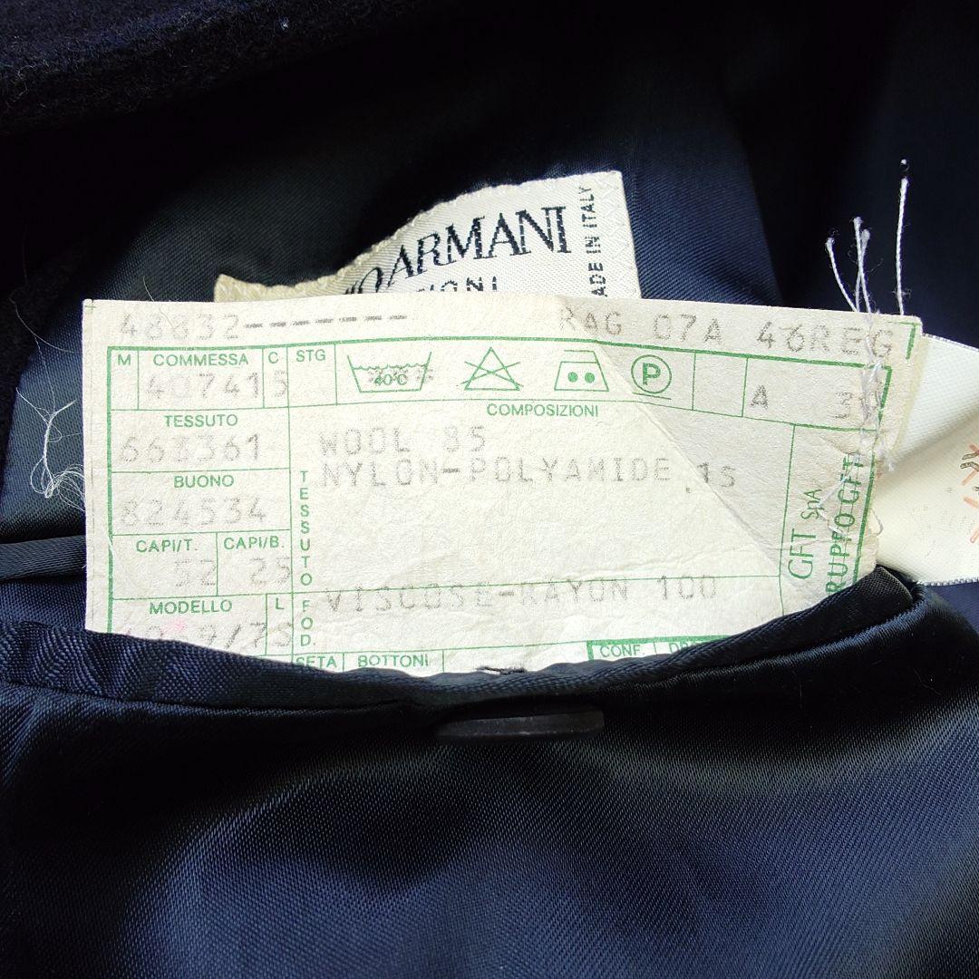 【90s】GIORGIO ARMANI 比翼 ビンテージ ウールロングコート