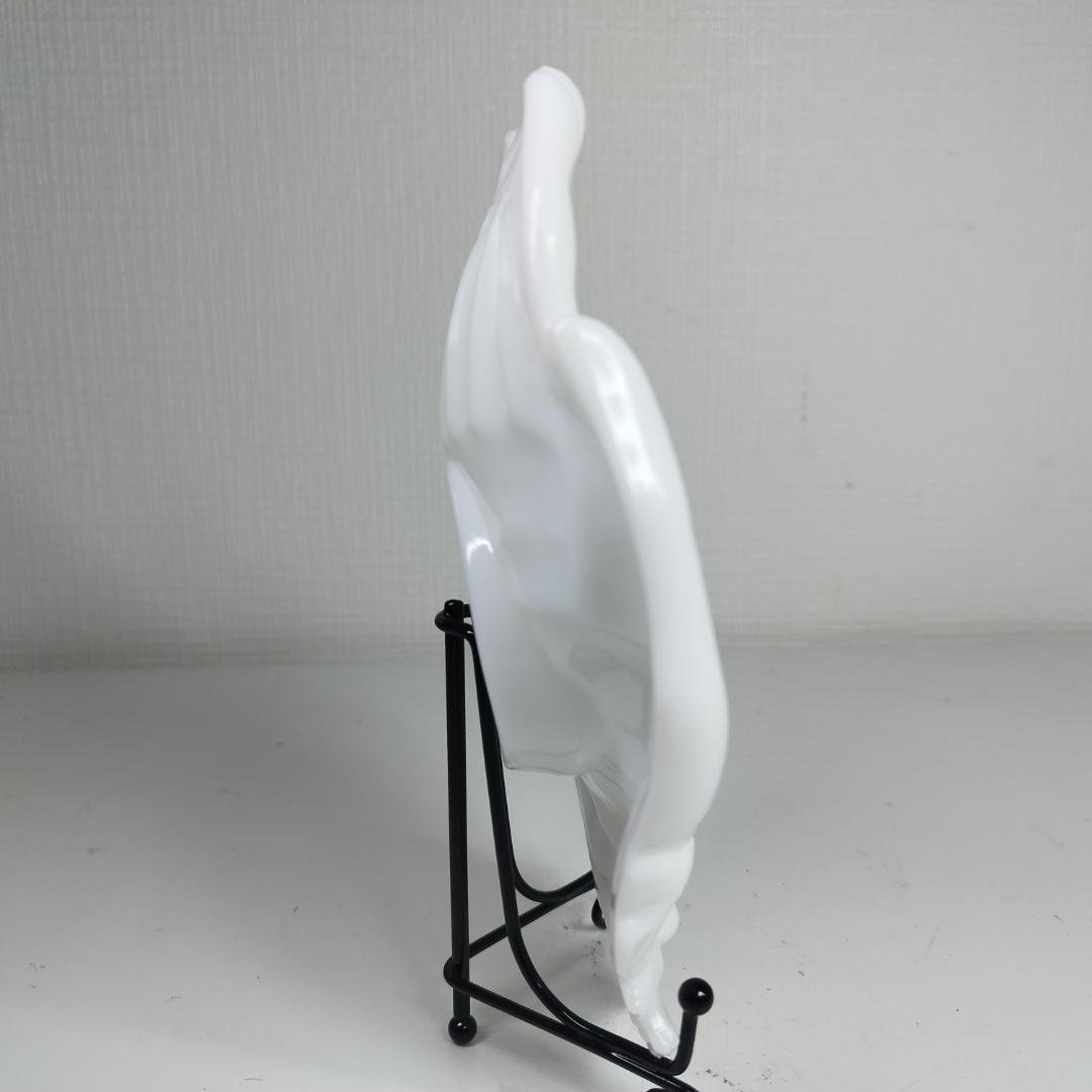 ウエストモアランド ビンテージ ミルクガラス プレート 皿 裏に刻印有 IE3q