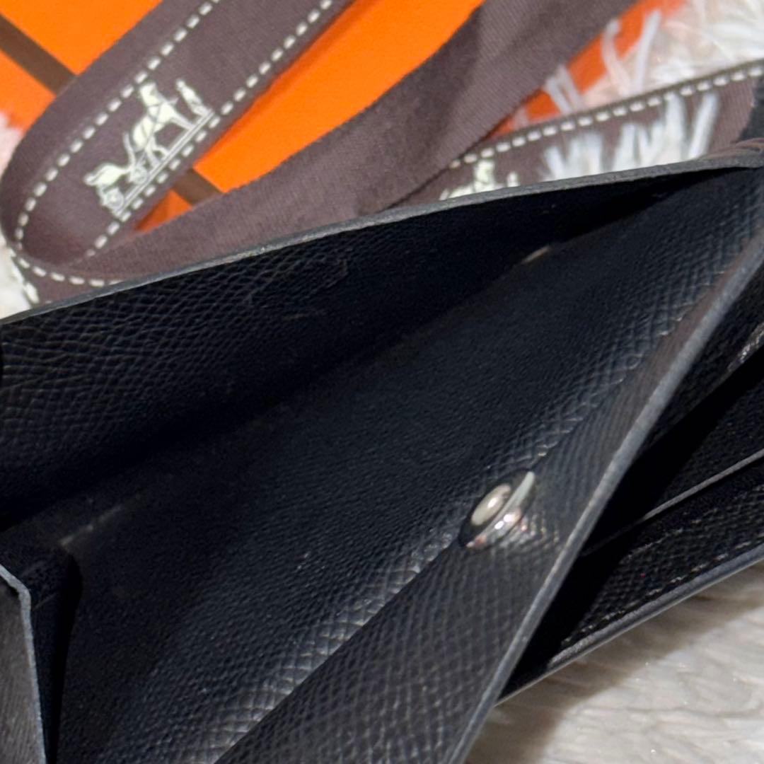 ⭐️極美品⭐️　HERMES　MC2 タレス ヴォーエプソン　二つ折り財布　ブラック
