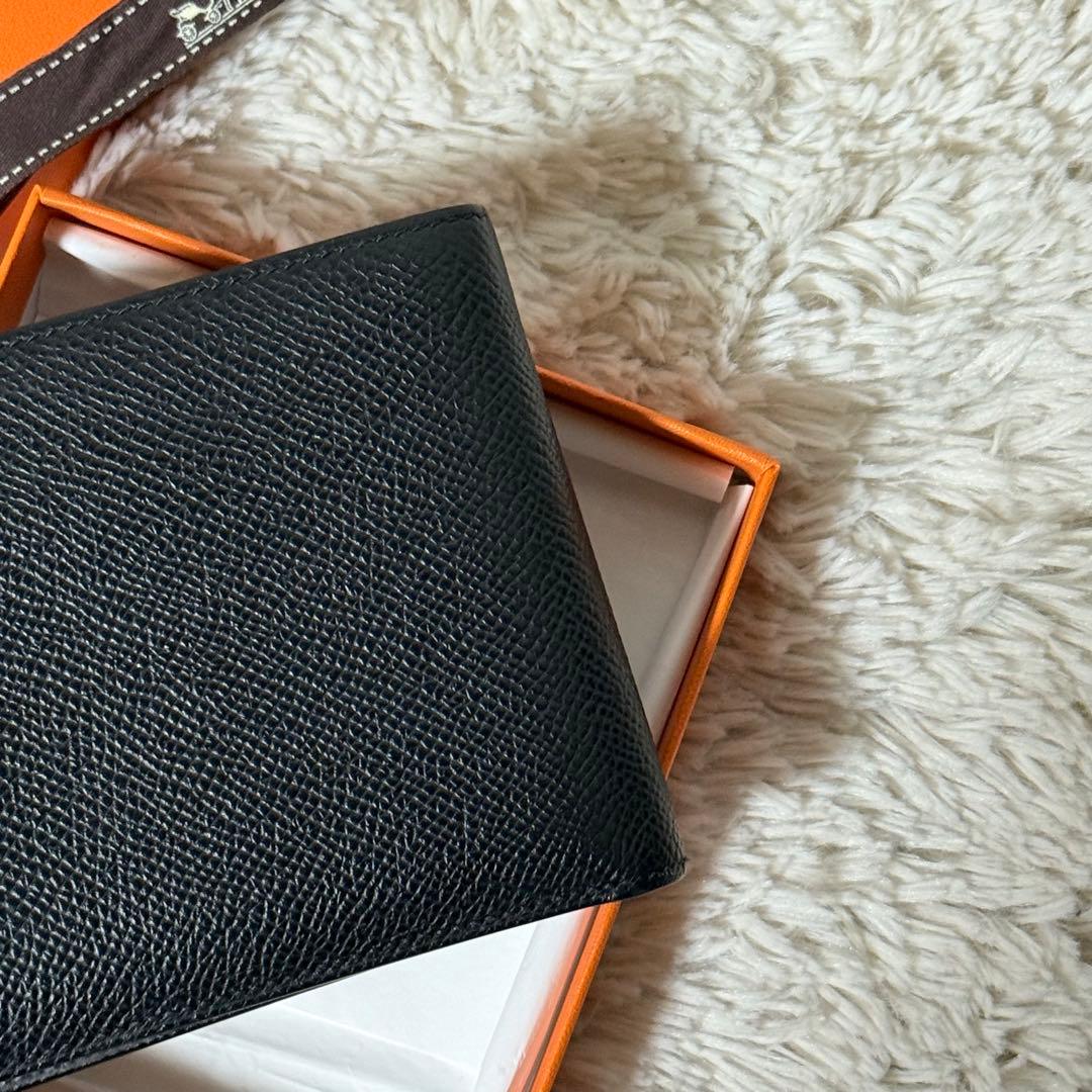 ⭐️極美品⭐️　HERMES　MC2 タレス ヴォーエプソン　二つ折り財布　ブラック