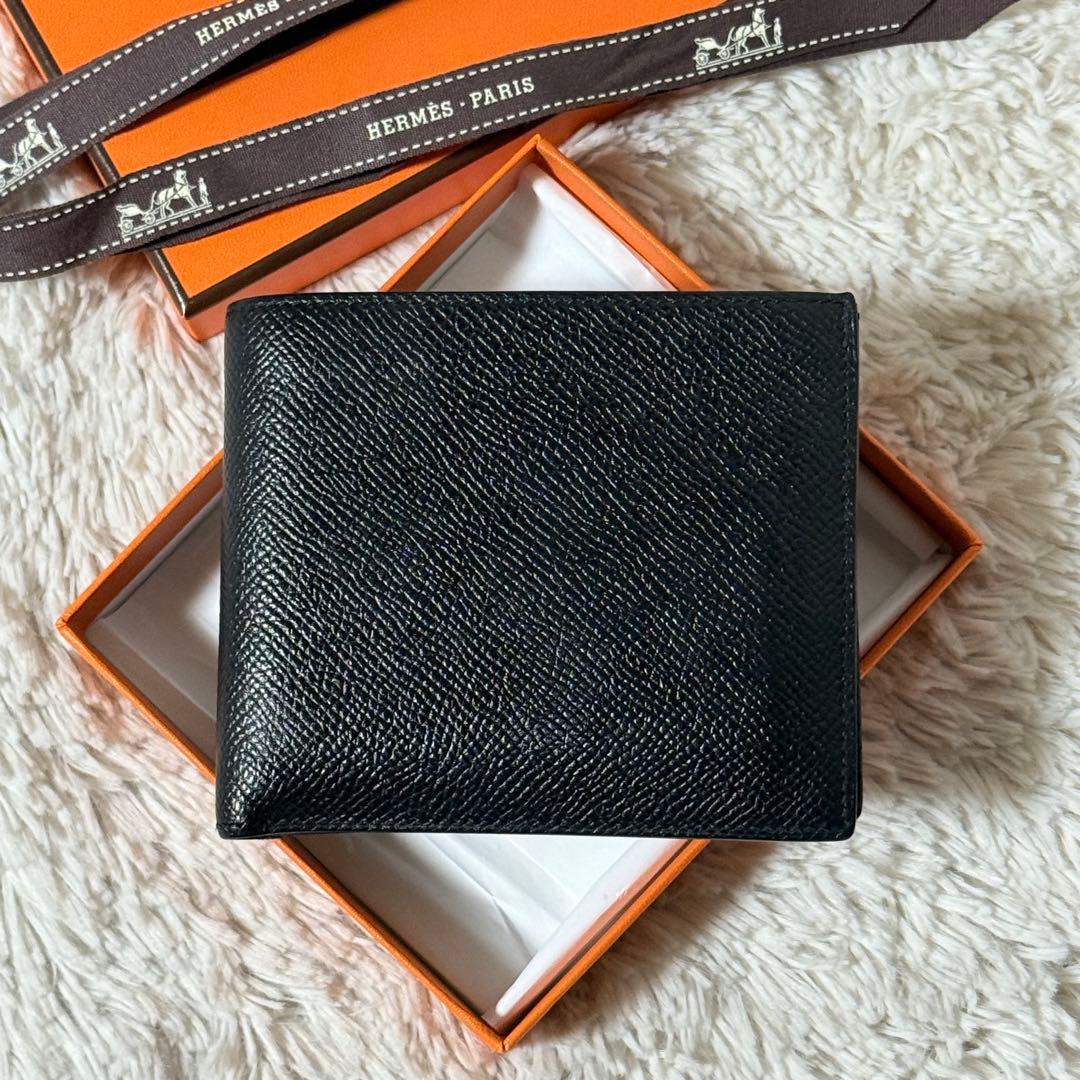 ⭐️極美品⭐️　HERMES　MC2 タレス ヴォーエプソン　二つ折り財布　ブラック