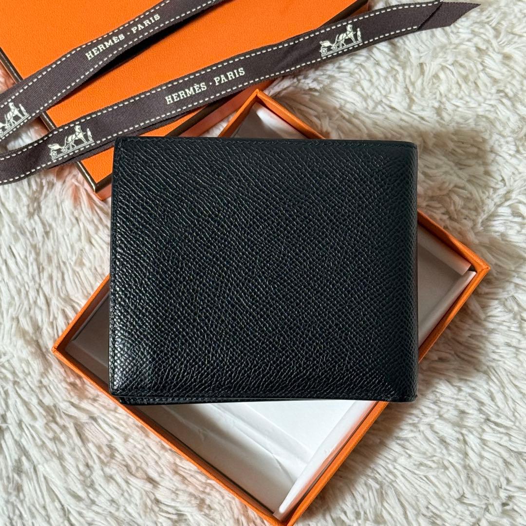 ⭐️極美品⭐️　HERMES　MC2 タレス ヴォーエプソン　二つ折り財布　ブラック