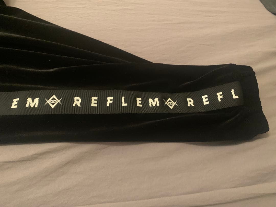 【美品】『REFLEM/レフレム』ロゴテープベロアジャージ