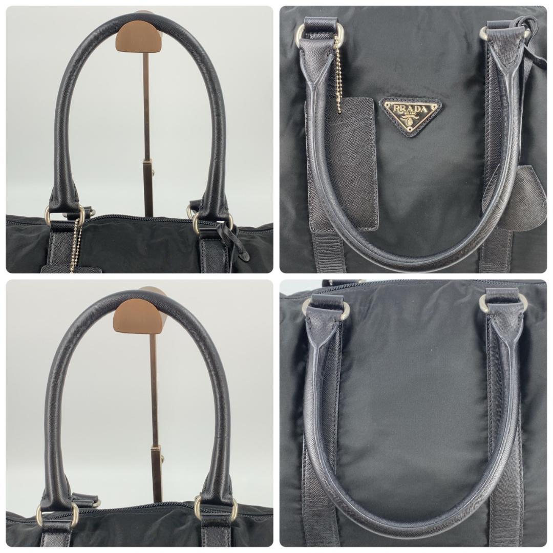 プラダ V20 ボストンバッグ ユニセックス 三角ロゴ 大容量 白タグ