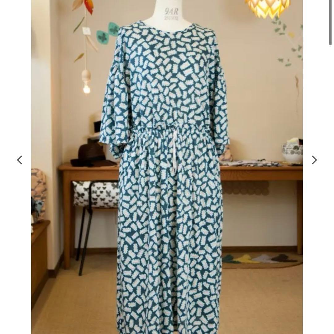 ミナペルホネン　biscuits ピンク　ワンピース