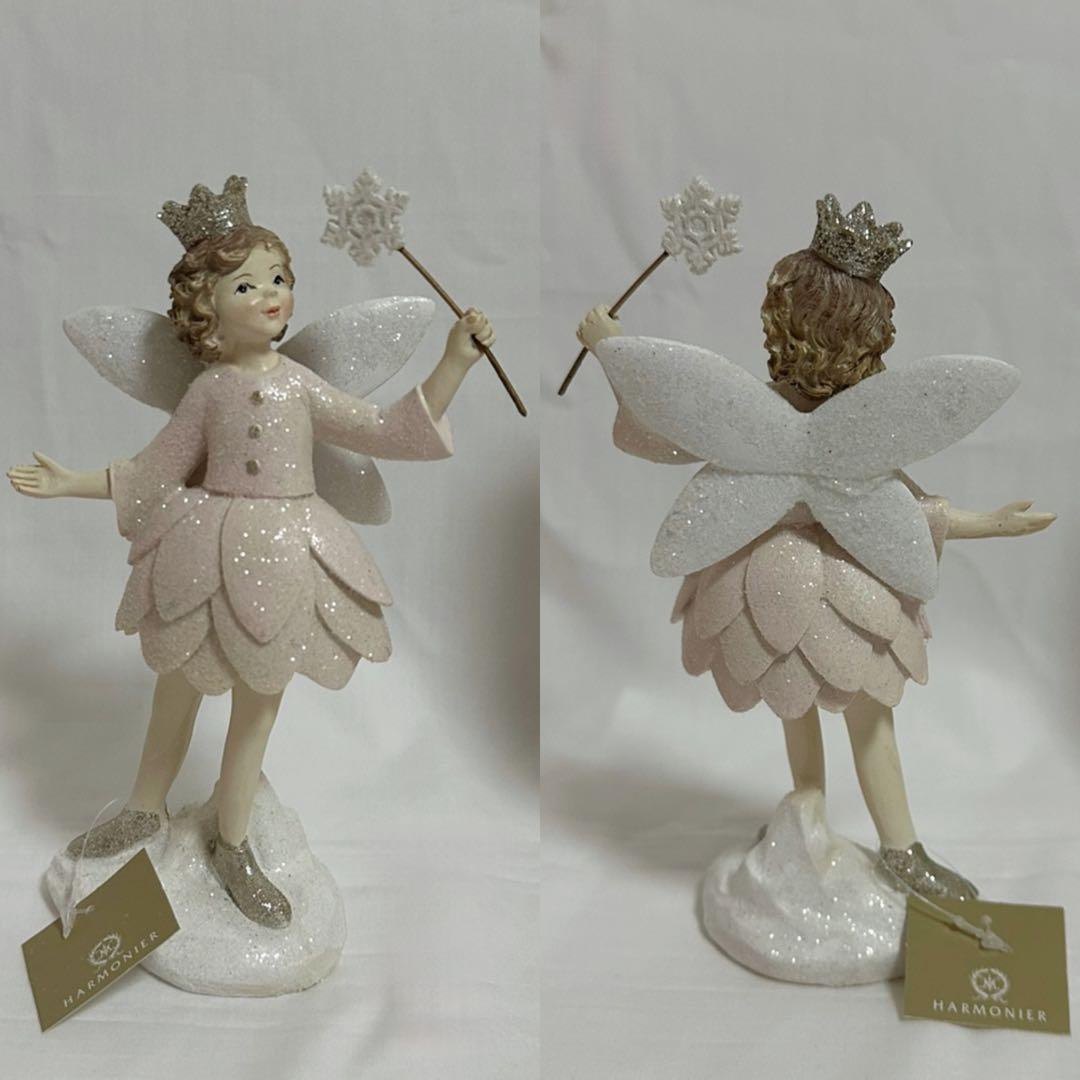 クリスマス 飾り オブジェ 置物 ピンク