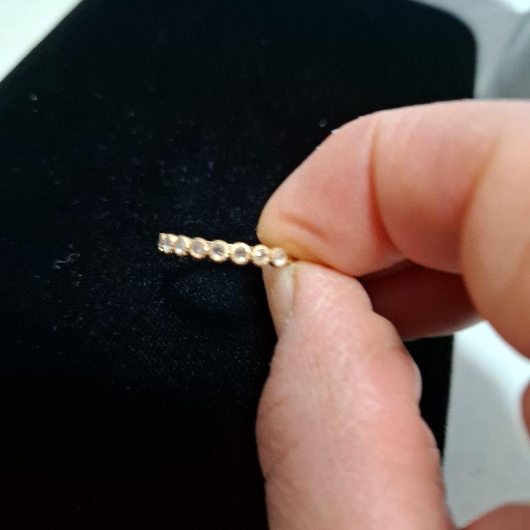 K18YGローズカットダイヤリング