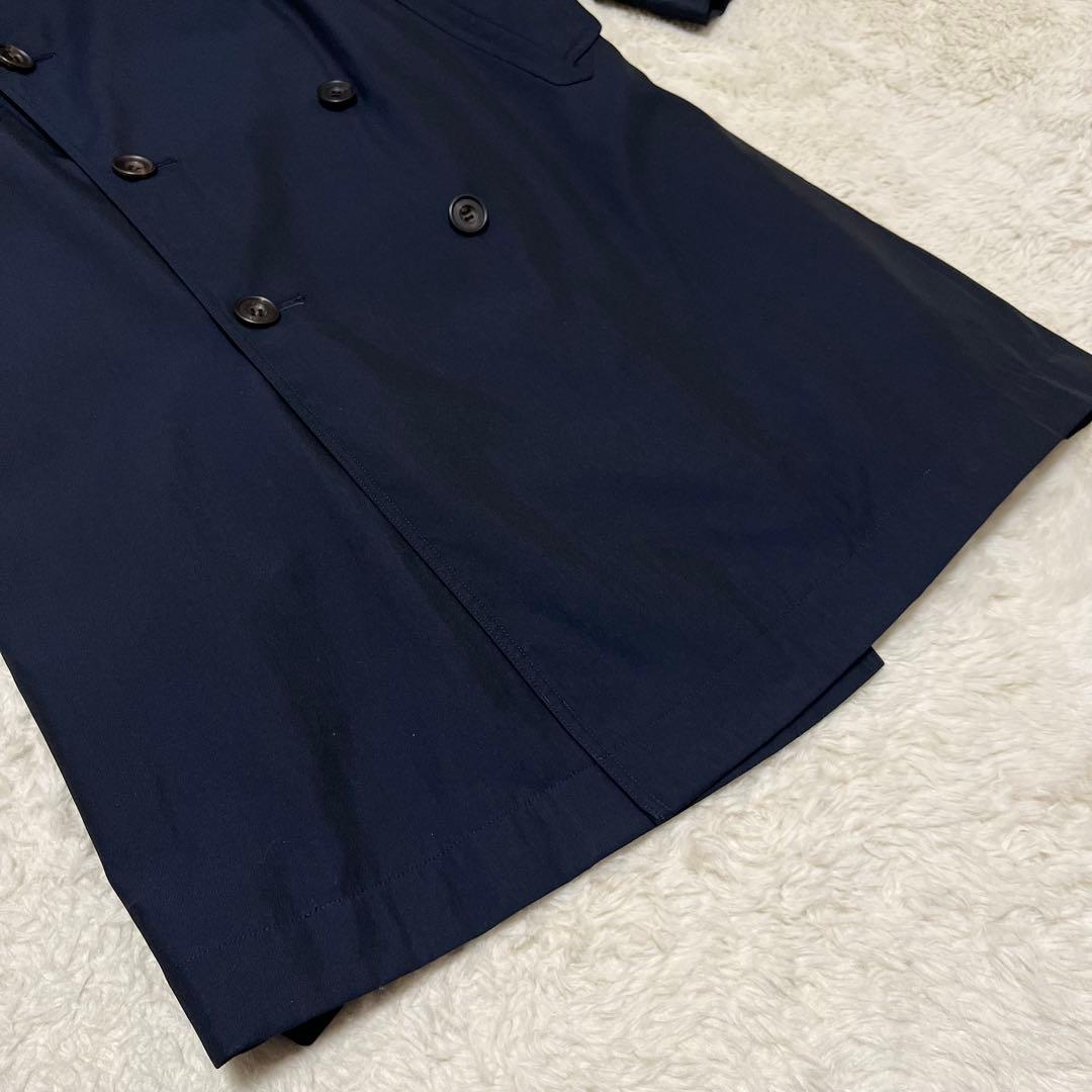 美品　メンズ　エルメネジルド ゼニア　トレンチコート　ベルト　ネイビー　紺