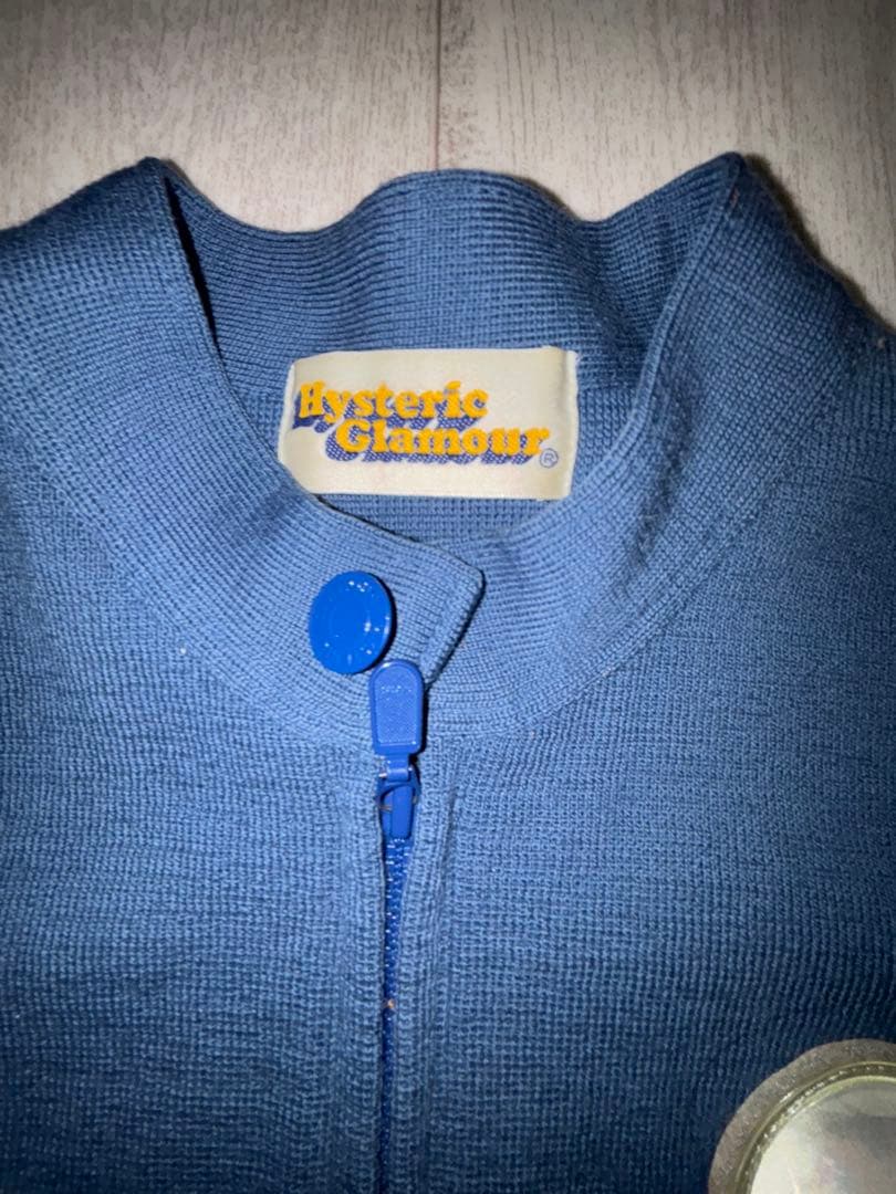 HYSTERIC GLAMOUR ニットライダースジャケット