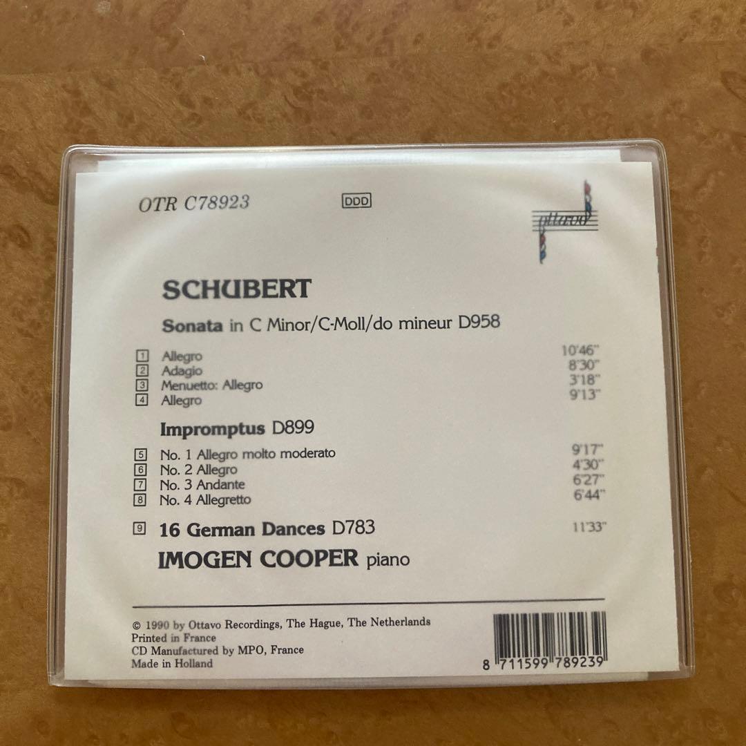 輸CD クーパー／「シューベルト最後の６年 1823-1828」全6枚