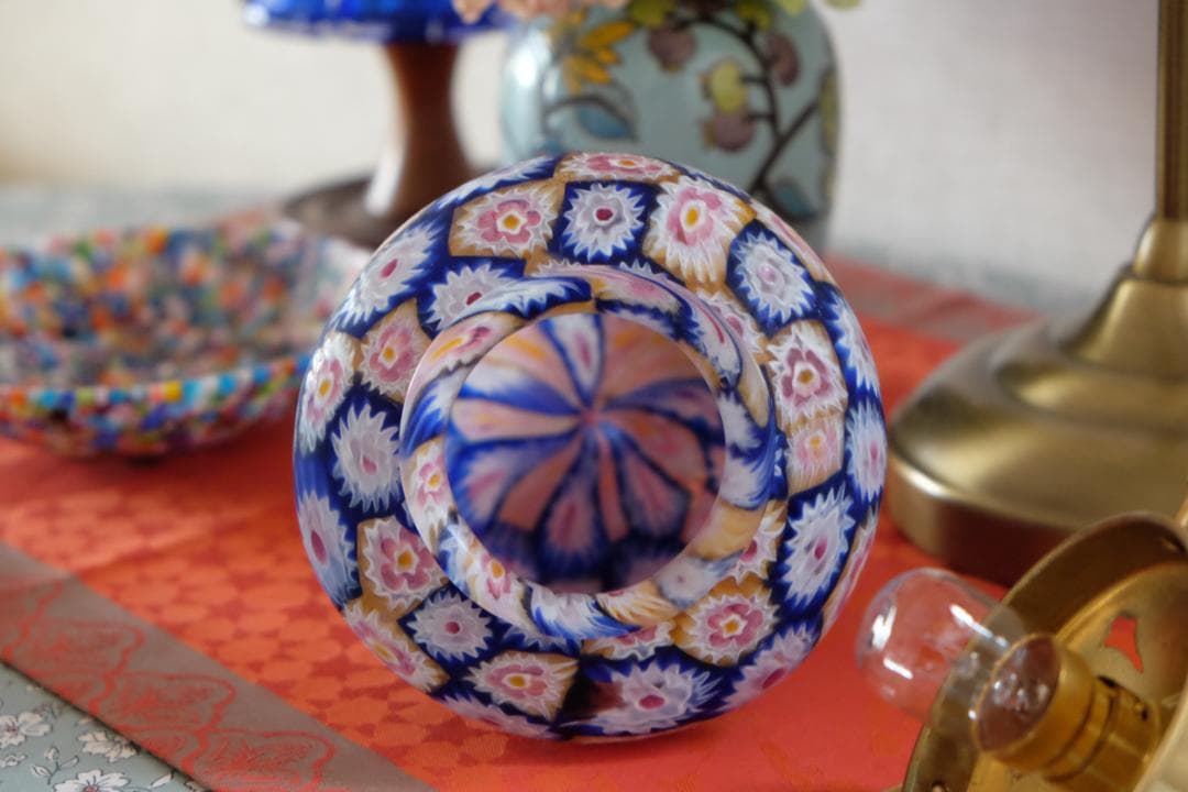 アンティーク ランプ 照明 ライト/吹きガラス/フランス/ムラノガラス ムラーノ