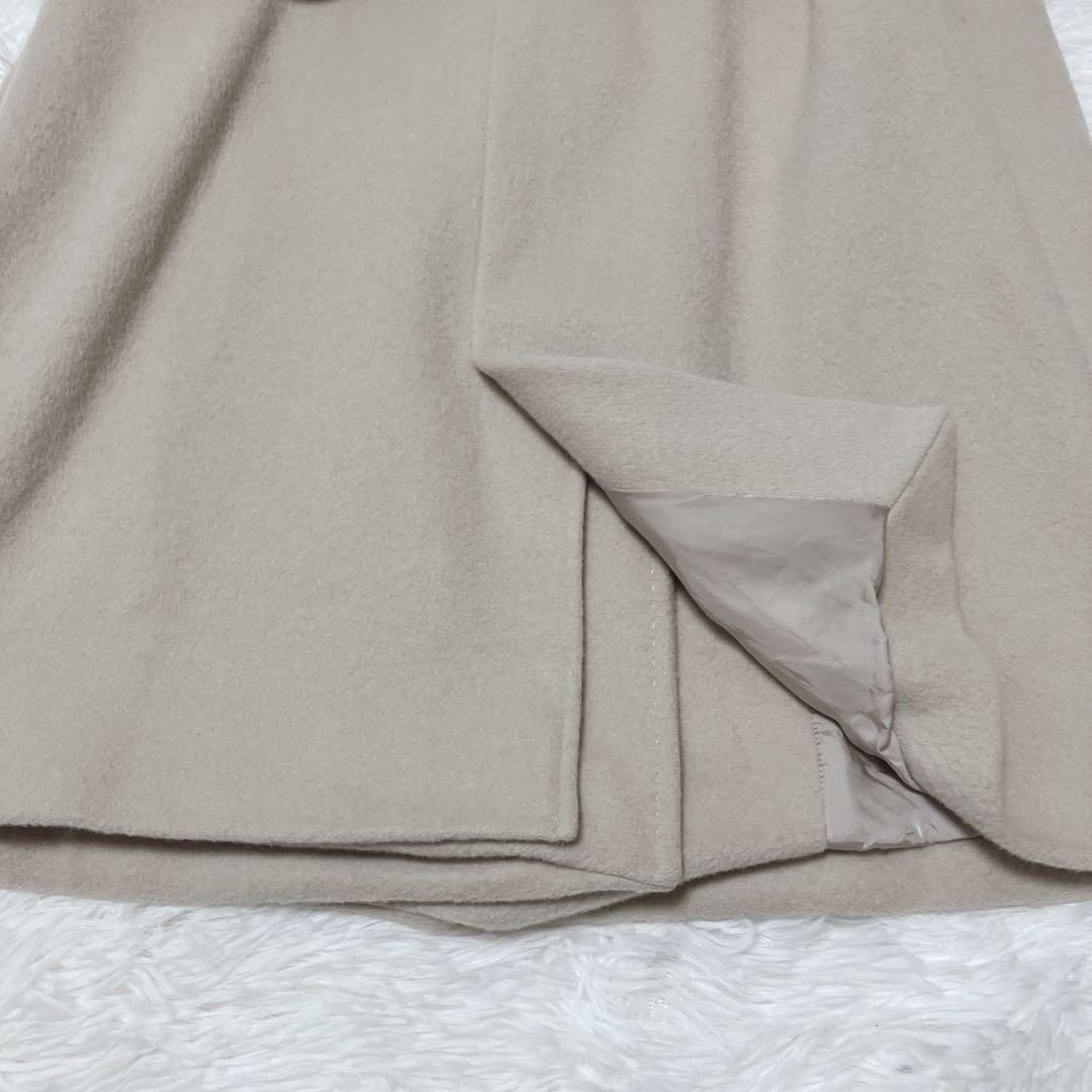 美品　23区　ウールアンゴラビーバー　チェスターコート　ベージュ　36 ダブル