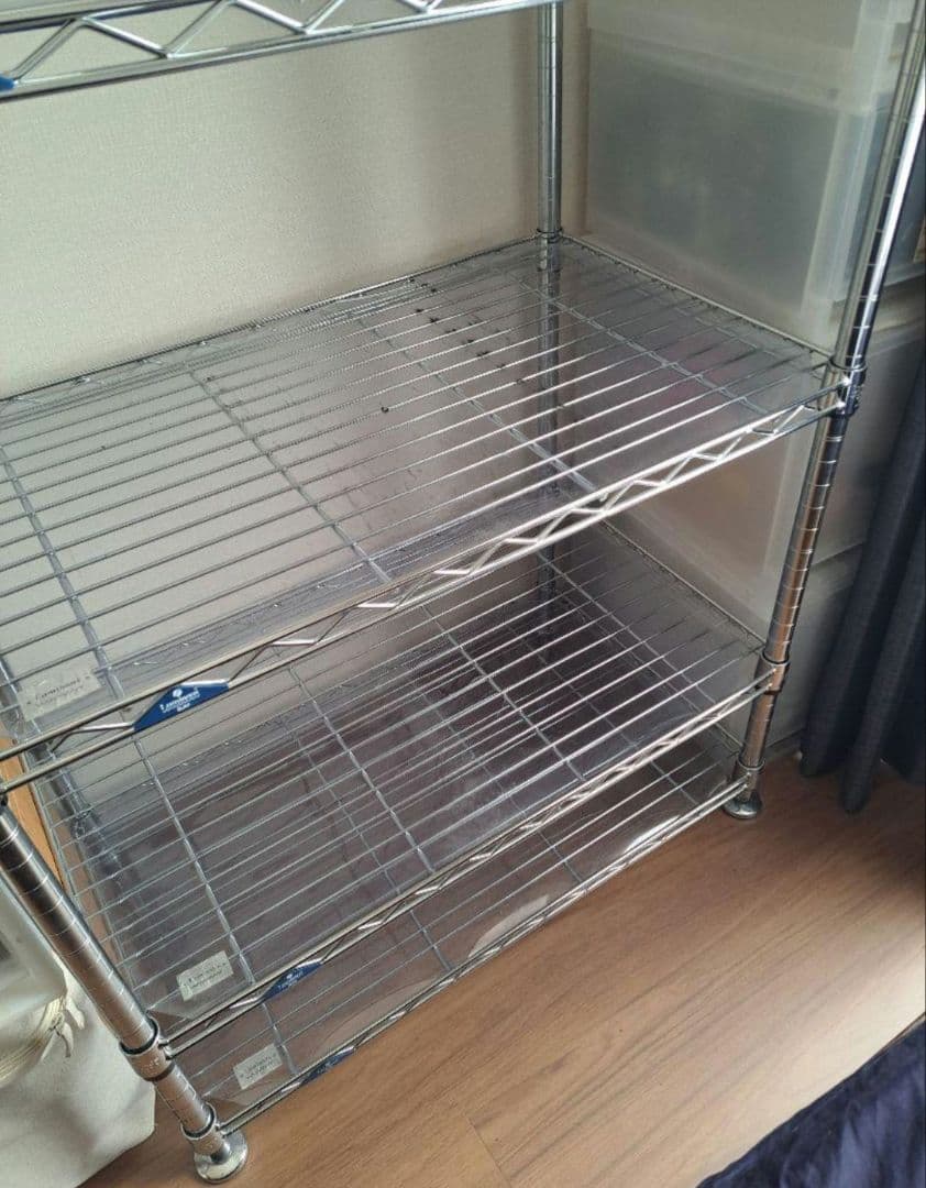 ①ラック部分　ルミナス　セット　6段　25mm　シート付　円形アジャスター