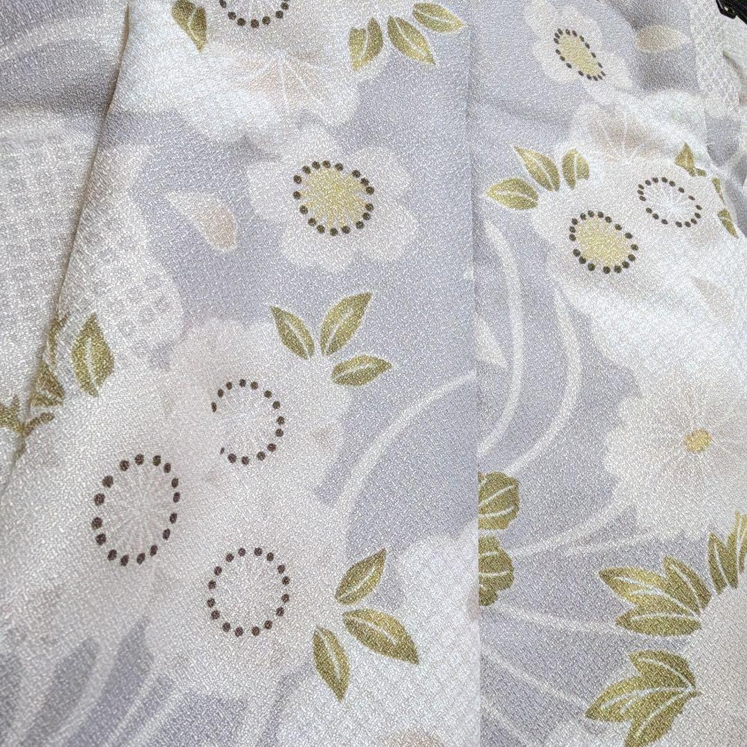 【ひよこ商店】七五三着物フルセット 3歳女の子 被布 金グレー花レトロ ウタタネ