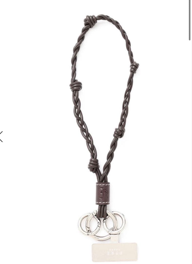 etretokyo レザーコードショートマルチストラップ