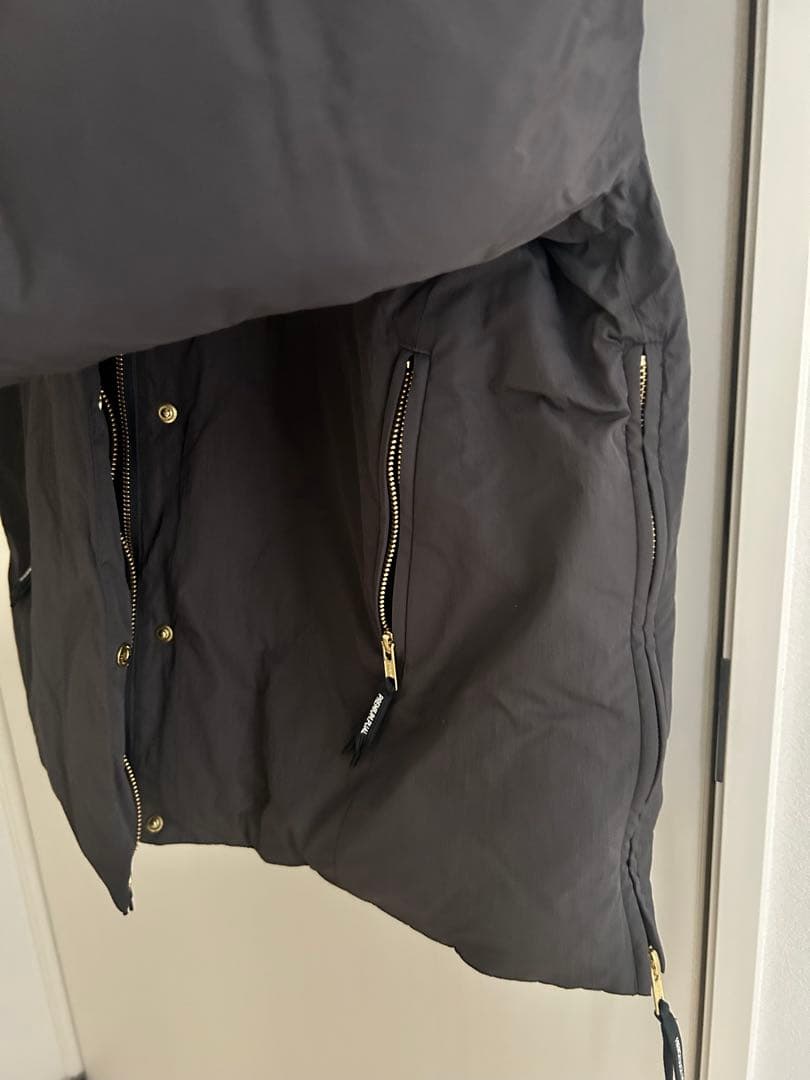 美品　ピュアルセシン　フレンチダックダウンサイドジップジャケット スミクロ