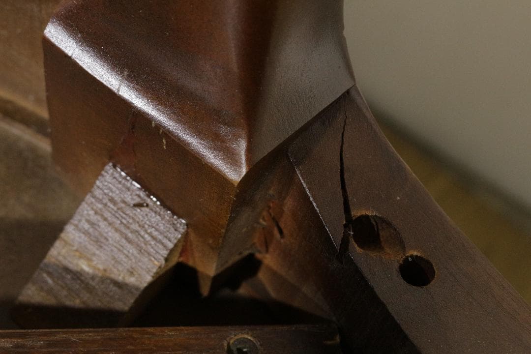 木製テーブル★クラシック★ネコ脚★スライドテーブル★