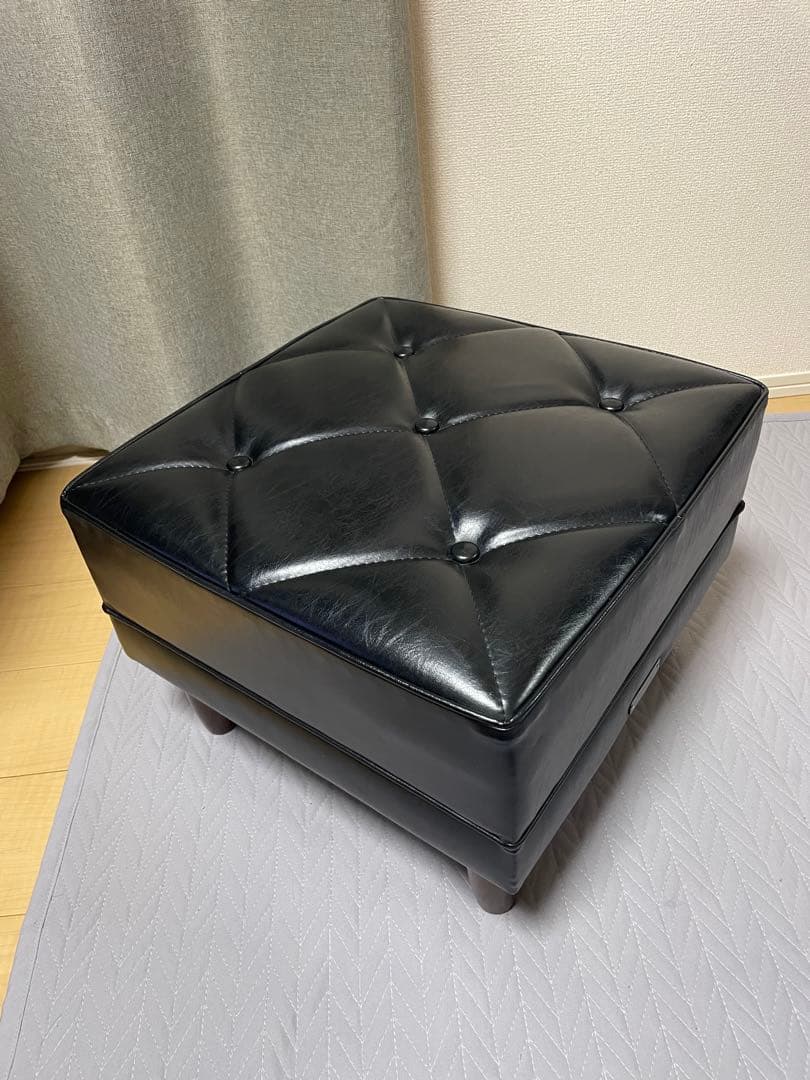 カリモク60　オットマン　スタンダードブラック A