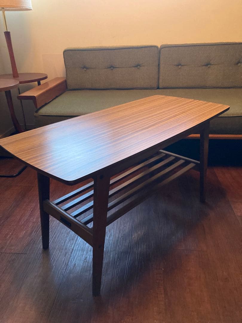 木製センターテーブル ミッドセンチュリー風