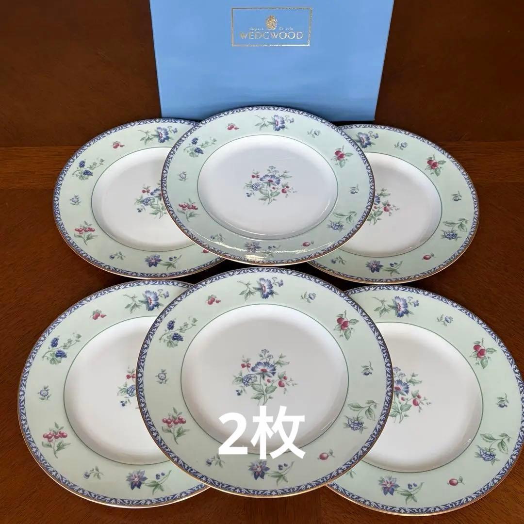 【美品】英国製　ウェッジウッド★メドウフィールド★ケーキ皿　4枚